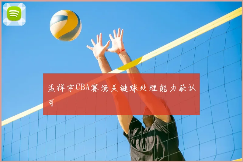 孟祥宇CBA赛场关键球处理能力获认可