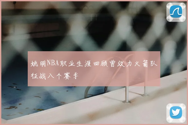 姚明NBA职业生涯回顾曾效力火箭队征战八个赛季