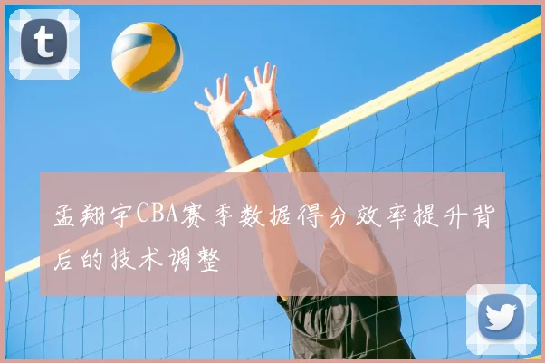 孟翔宇CBA赛季数据得分效率提升背后的技术调整